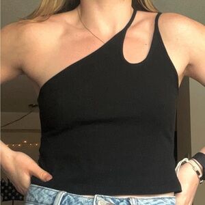 Princess Polly black one shoulder top